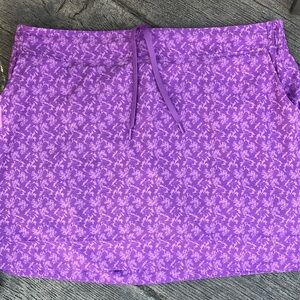ZeroXposur Purple Mini Skirt Casual Resort Wear dri-wicking.